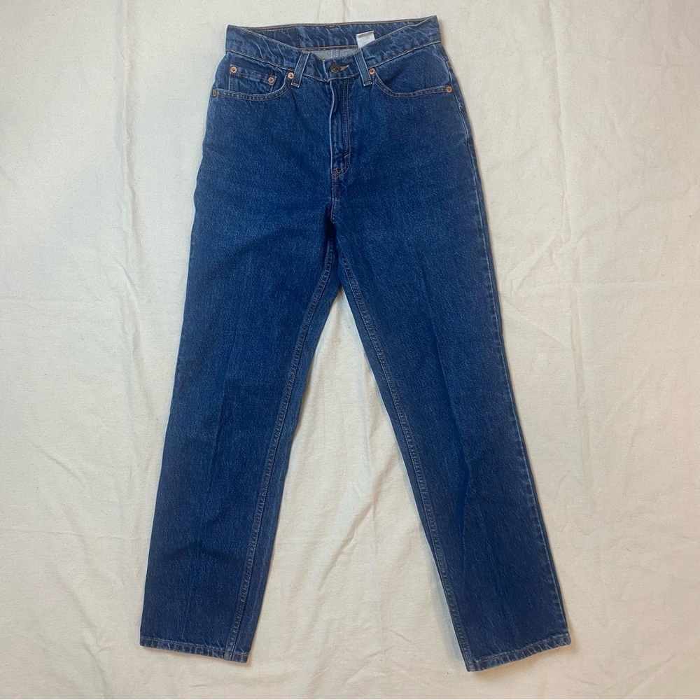 Vintage Levi’s 512 Jeans 26 x 29 Straight Dark Wash Denim High Rise Mom